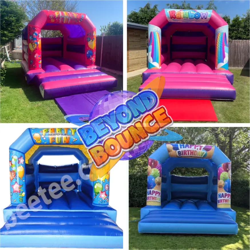 Choose a Roblox bouncy castle to hire in different colours